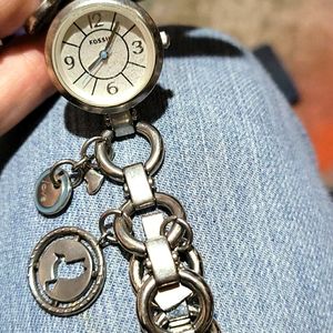 Fossil watch charm bracelet